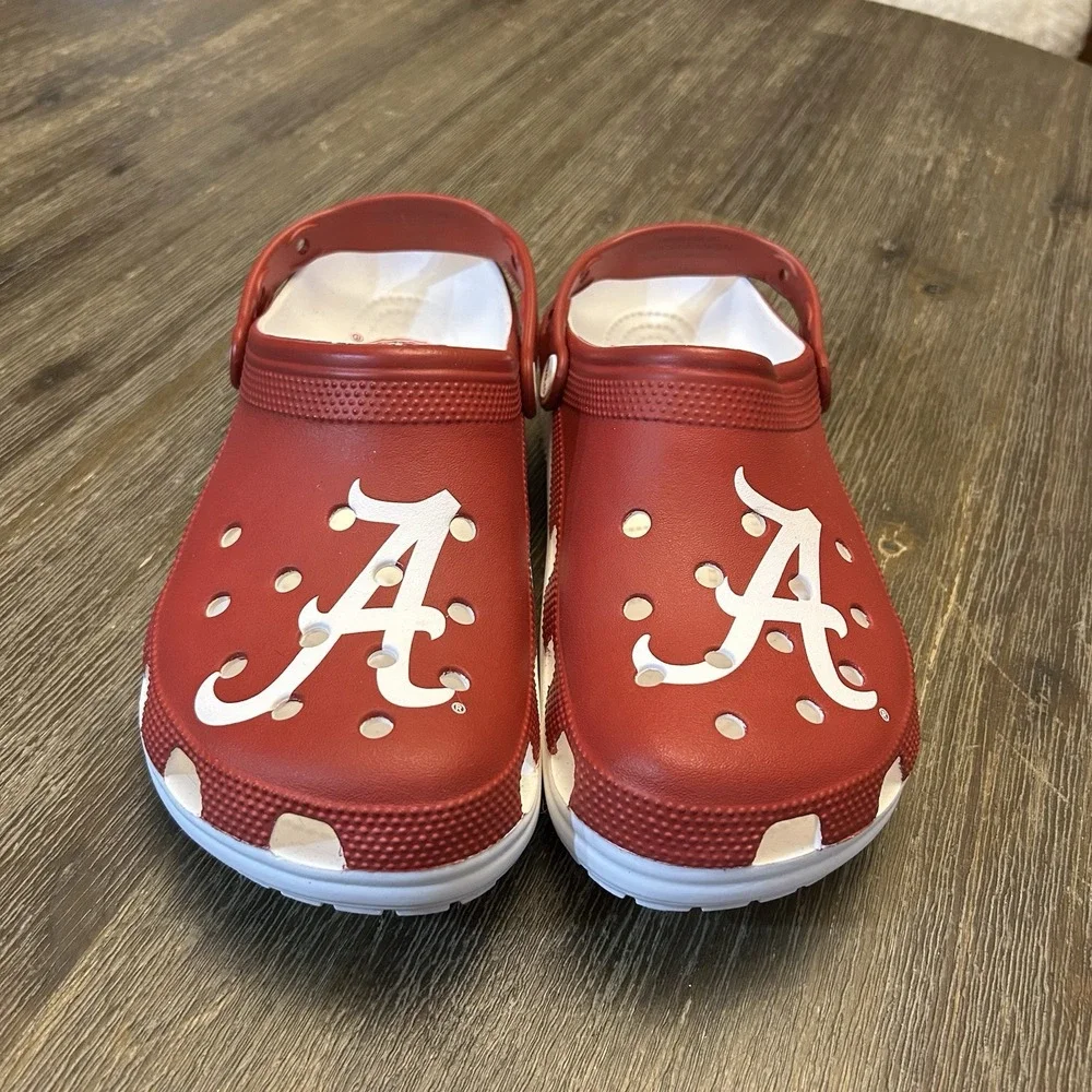 Alabama Crimson Tide Classic Crocs University of Alabama Men 10 Women's 12